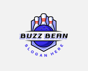 Sports Bowling Competition logo design