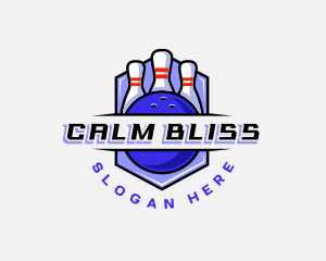 Sports Bowling Competition logo design