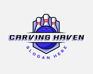 Sports Bowling Competition logo design