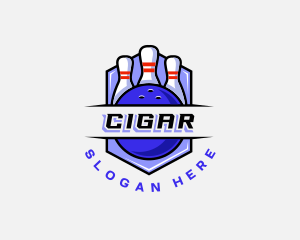 Sports Bowling Competition logo design