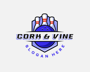 Sports Bowling Competition logo design