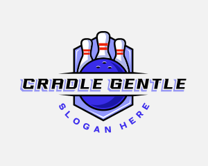 Sports Bowling Competition logo design