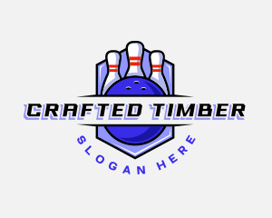 Sports Bowling Competition logo design