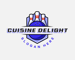 Sports Bowling Competition logo design