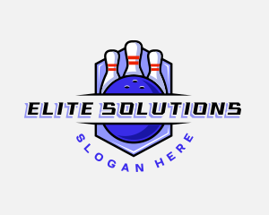 Sports Bowling Competition logo design