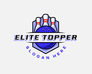 Sports Bowling Competition logo design