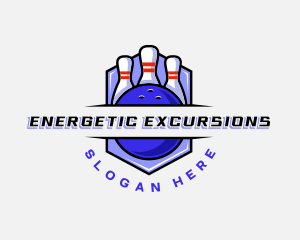 Sports Bowling Competition logo design