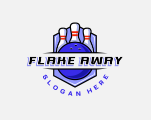 Sports Bowling Competition logo design