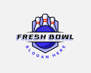 Sports Bowling Competition logo design