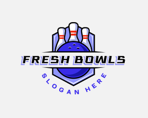 Sports Bowling Competition logo design