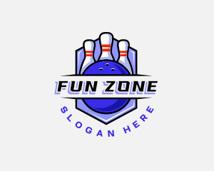 Sports Bowling Competition logo design