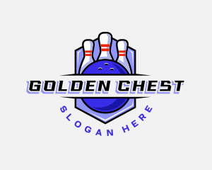 Sports Bowling Competition logo design