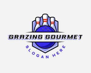 Sports Bowling Competition logo design