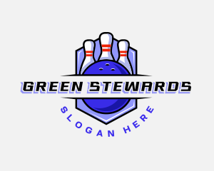 Sports Bowling Competition logo design