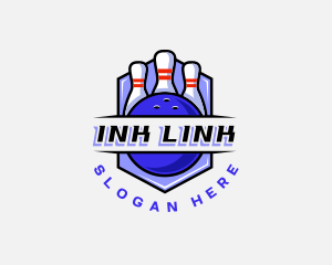 Sports Bowling Competition logo design