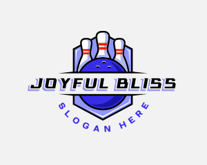 Sports Bowling Competition logo design