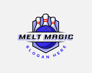 Sports Bowling Competition logo design