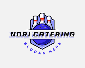 Sports Bowling Competition logo design