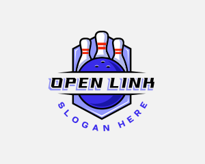 Sports Bowling Competition logo design