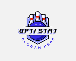 Sports Bowling Competition logo design