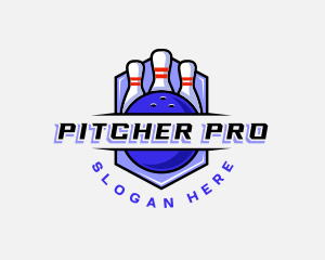 Sports Bowling Competition logo design