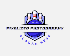 Sports Bowling Competition logo design