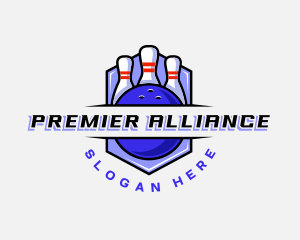 Sports Bowling Competition logo design