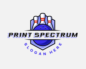 Sports Bowling Competition logo design