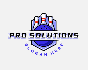 Sports Bowling Competition logo design