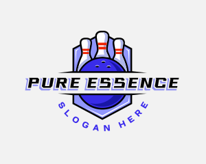 Sports Bowling Competition logo design