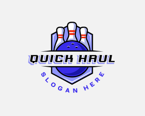 Sports Bowling Competition logo design