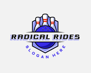 Sports Bowling Competition logo design