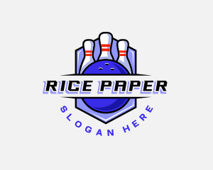 Sports Bowling Competition logo design