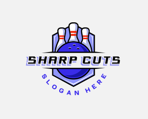 Sports Bowling Competition logo design