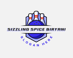 Sports Bowling Competition logo design