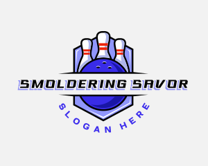 Sports Bowling Competition logo design