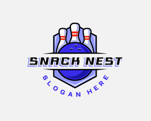 Sports Bowling Competition logo design