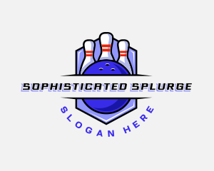 Sports Bowling Competition logo design