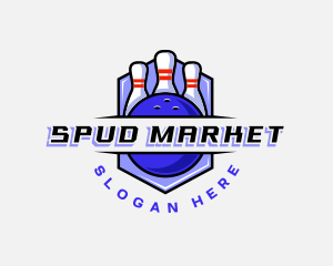 Sports Bowling Competition logo design