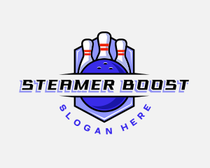 Sports Bowling Competition logo design