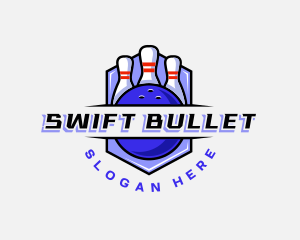 Sports Bowling Competition logo design