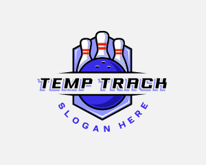 Sports Bowling Competition logo design