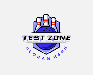 Sports Bowling Competition logo design