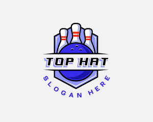 Sports Bowling Competition logo design