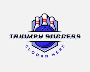 Sports Bowling Competition logo design