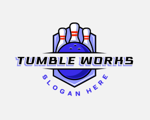 Sports Bowling Competition logo design