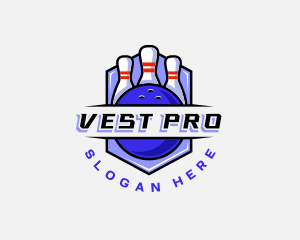 Sports Bowling Competition logo design