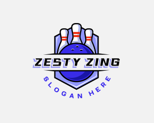 Sports Bowling Competition logo design