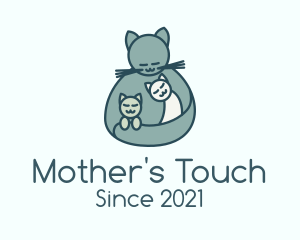 Mother Cat Kittens logo