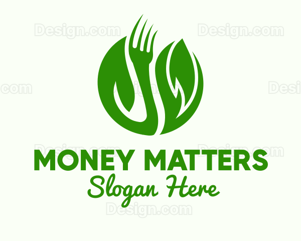 Leaf Vegan Fork Logo